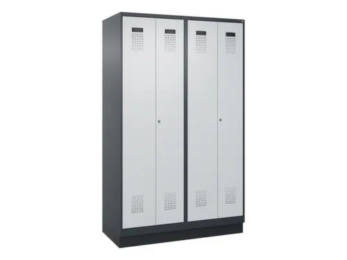 locker voor scheiding van kleding,HxBxD 1950x1200x500mm,4vak