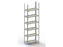 magazijnstelling,grondveld,HxBxD 1850x754x304mm,vaklast 80kg