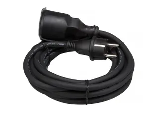 Rubber Verlengkabel - 5 M - 3g1.5 - Penaarde IP44 - 4