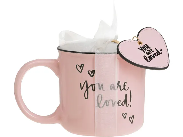 Giftset Èccolo DL mok 580ml en sleutelhanger You are Loved