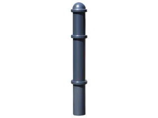 Trottoirpaal 900mmØ102mm Met Halve Kogel-kap In Te Beton Gieten - 1