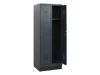 schoollocker,HxBxD 1630x600x500mm,2vak,vak B 300mm,cil.-slot,sokkel - 1