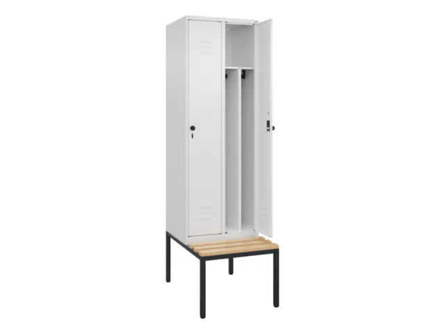 locker voor scheiding van kleding,HxBxD 2120x600x815mm,2vak