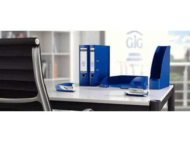 Nietmachine Leitz 5502 30vel 24/6 Donkerblauw