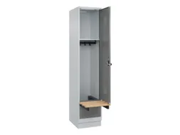 locker met bank,HxBxD 1950x400x815mm,1vak,vak B 400mm,draaigrendel