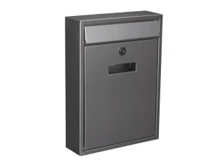 Brievenbus Ibiza Inox Grijs met naamplaatje incl. 2 sleutels 36x26x8cm - 7