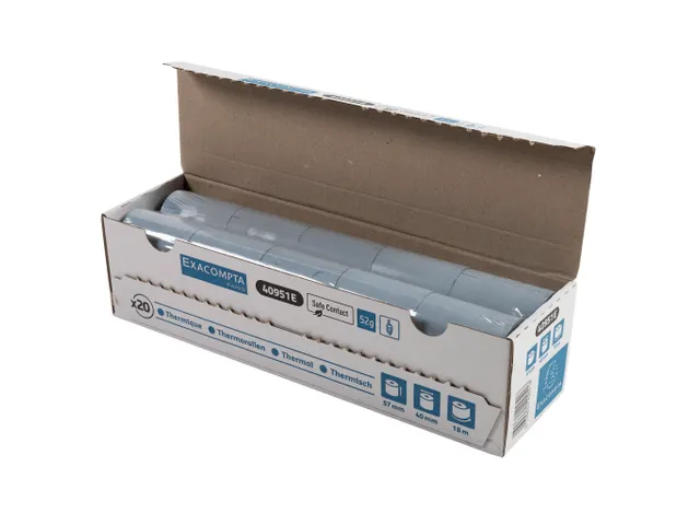 Exacompta Kassarol 40951E Blauw 57mmx40mmx12mm x 18m 20 Rollen