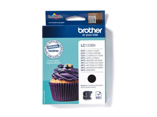 Inktcartridge Brother LC-123BK zwart