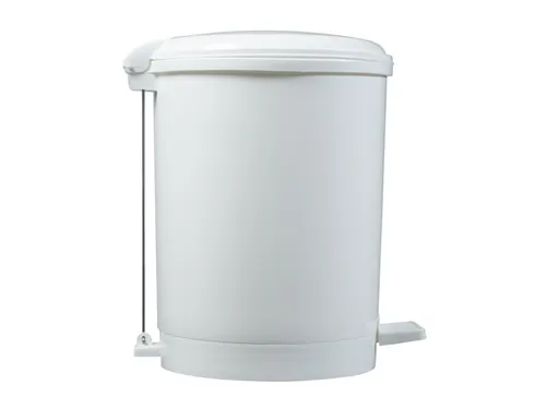 Pedaalemmer CEP 20 liter wit met soepel voetpedaal