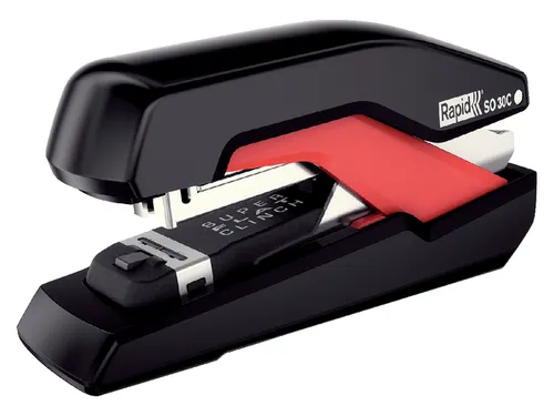 Nietmachine Rapid SO30c Halfstrip 30vel 24/6 zwart/rood