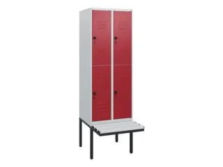 Dubbeldekse dekenkist,HxBxD 1950x600x815mm,2x2vak.,vak B 300mm - 1
