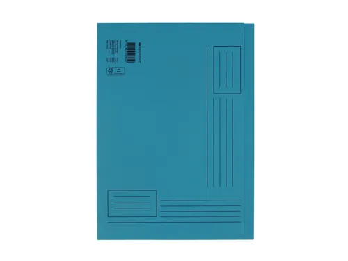 Vouwmap Quantore A4 ongelijke zijde 250gr blauw