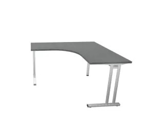 bureau in vrije vorm,HxBxD 740x1400x1400mm,vrije vorm,MS-donkergrijs - 4