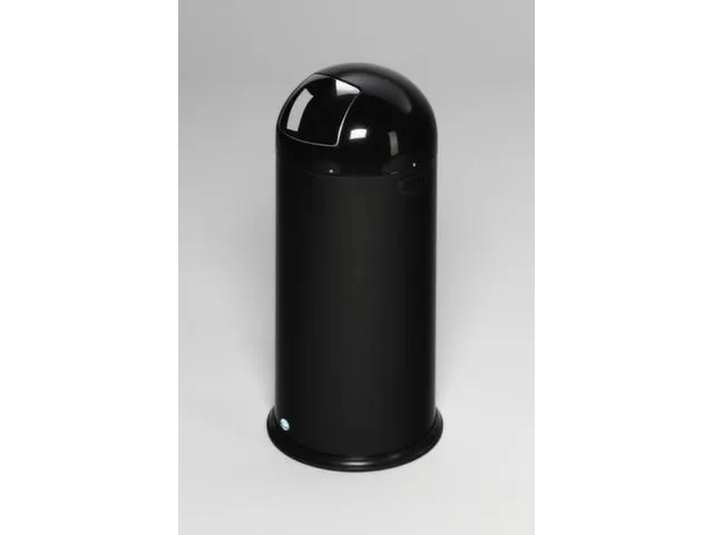 Push Afvalbak Staalplaat 52 Liter 880x415mm Zwart