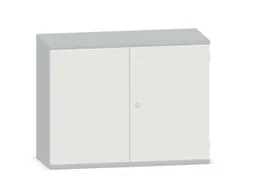 kantoorkast,HxBxD 770x1000x430mm,decor romp lichtgrijs,decor front wit