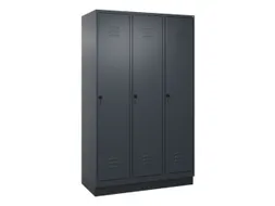 locker voor scheiding van kleding,HxBxD 1950x1200x500mm,3vak