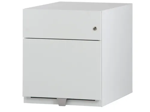 Ladenblok Staalplaat 495x420x565mm 1hangmappenlade 1lade Lichtgrijs