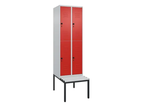 Dubbeldekse dekenkist,HxBxD 2120x600x815mm,2x2vak.,vak B 300mm