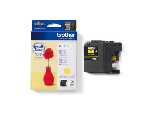 Inktcartridge Brother LC-121Y geel