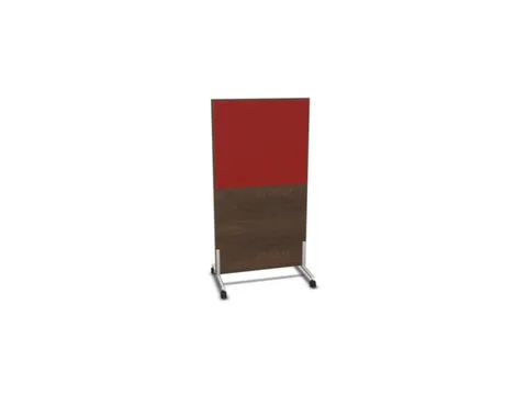 scheidingswand,HxB 1545x800mm,NV bruin hickory,BN4011-rood