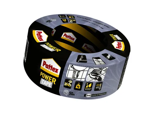 Plakband Pattex Power Tape 50mmx50m grijs