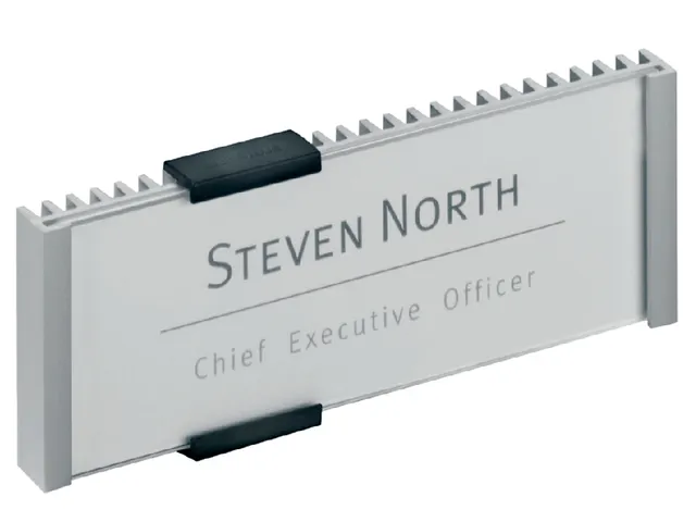 Deurbordje Durable 149X52Mm Metaal/zilver