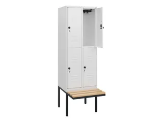 Dubbeldekse dekenkist,HxBxD 1950x600x815mm,2x2vak.,vak B 300mm - 2