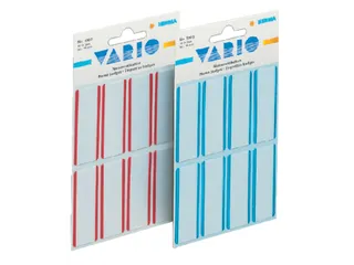 Naametiket Herma 1903 54x19mm Wit Blauw Acetaatzijde 16 stuks - 2