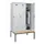 locker met bank,HxBxD 2120x1200x815mm,3vak,vak B 400mm,draaigrendel