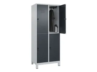 dubbeldekse locker,HxBxD 1950x800x500mm,2x2vak.,vak B 400mm - 3