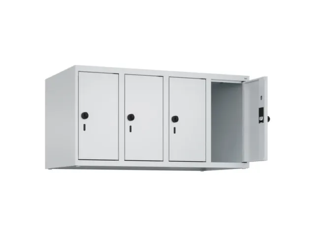 opzetkast,v. locker,4vak.,vak B 250mm,HxBxD 500x1000x500mm,vleugeldeur