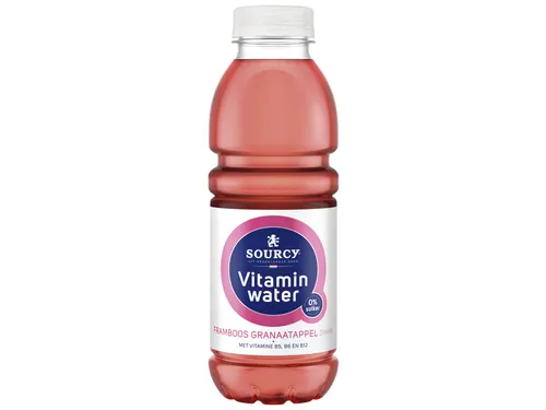 Water Sourcy vitamin framboos/granaatap fles 500ml