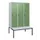 locker met bank,HxBxD 1950x1200x815mm,3vak,vak B 400mm,draaigrendel