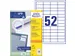 Etiquette Avery Zweckform 3650 48x21mm blanc 5200 pièces