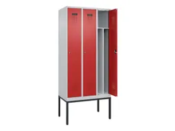 locker voor scheiding van kleding,HxBxD 2120x900x500mm,3vak