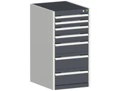 ladekast HxBxD 1000x525x525mm 7laden romp RAL7035 front RAL7016