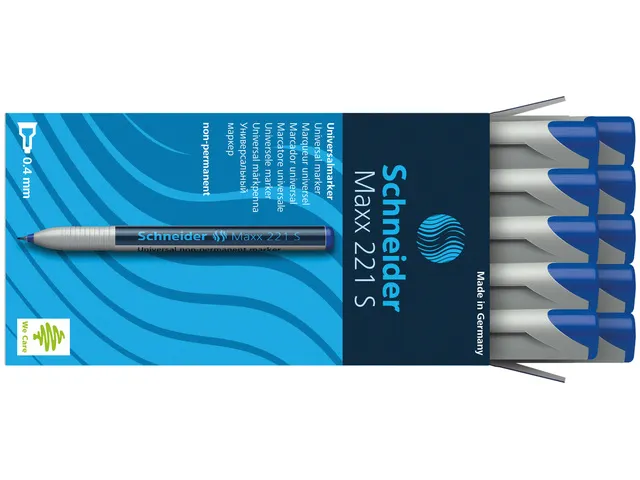 Universele marker Schneider Maxx 221 S non-permanent blauw