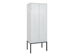 Z-garderobekast,HxBxD 2120x800x500mm,vak B 200/400mm,cil.-slot