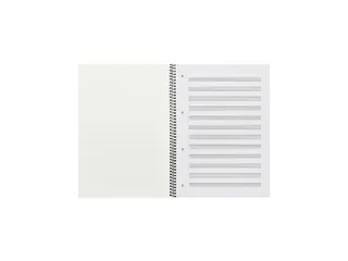 Collegeblok Oxford muziek A4+ 4-gaats 50vel blauw - 2