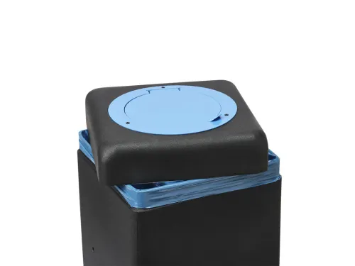 Afvalbak 60 liter, EarthBin Zwart Blauw
