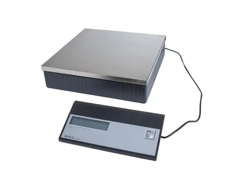 Pakketweger MAULparcel, apart display, 50kg RVS plateau