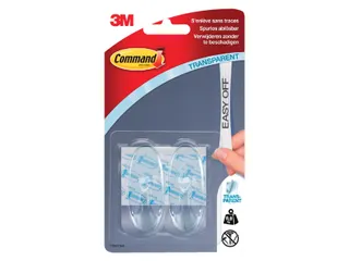 Bevestigingsstrip 17091Clr 2 Ovale Haken Medium draagvermogen 900 gram - 2