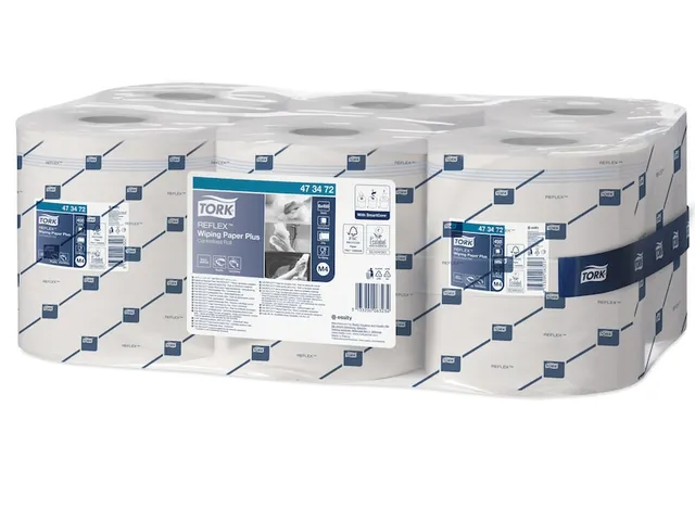 Poetsrol Reflex Plus M4 SmartCore centerfeed 2 laags 150m wit 473472