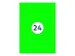 Gekleurde Etiketten 70x37mm Fluor Groen 42112