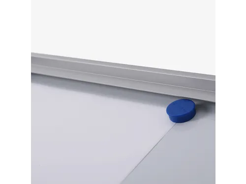 Vitrinebord Quantore voor binnen 8x A4 zilver