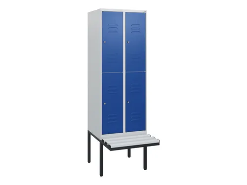 Dubbeldekse dekenkist,HxBxD 1950x600x815mm,2x2vak.,vak B 300mm