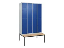 Dubbeldekse dekenkist,HxBxD 2120x1200x815mm,4x2vak.,vak B 300mm