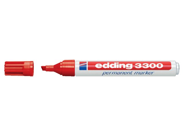 Viltstift Edding 3300 Schuin Rood 1-5mm | ViltstiftenShop.nl