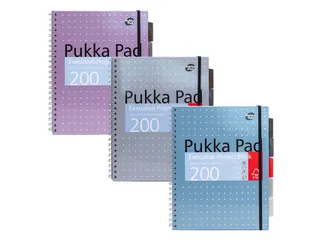 Projectboek Metallic Executive A4 lijn 5-tab 4-gaats 80 gram assorti - 1
