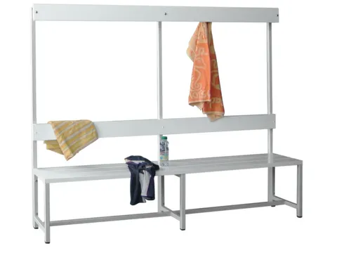 omkleedbank,HxLxD 1600x2000x400mm,kunststof lijsten wit
